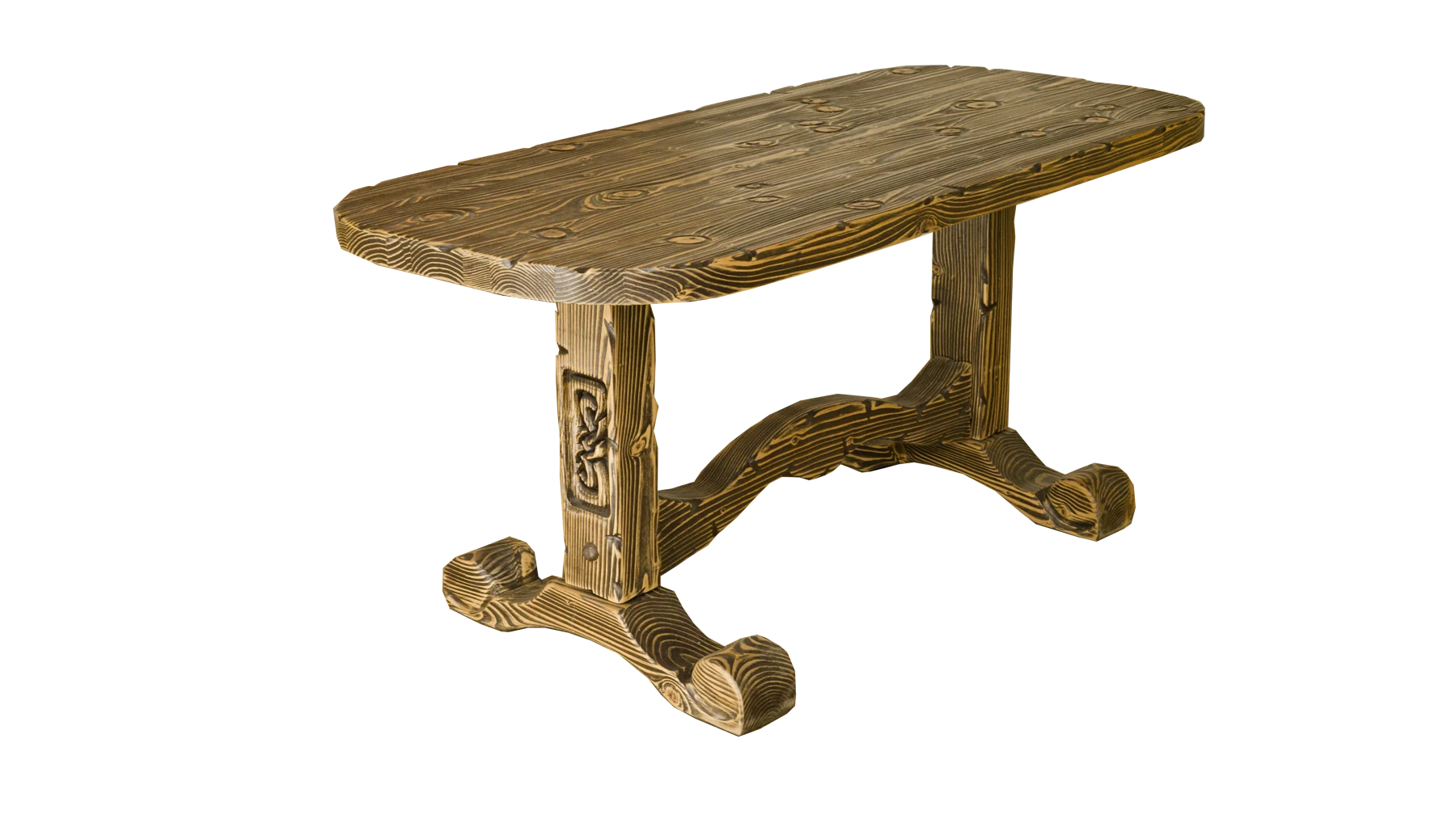 Solid-wood dining table