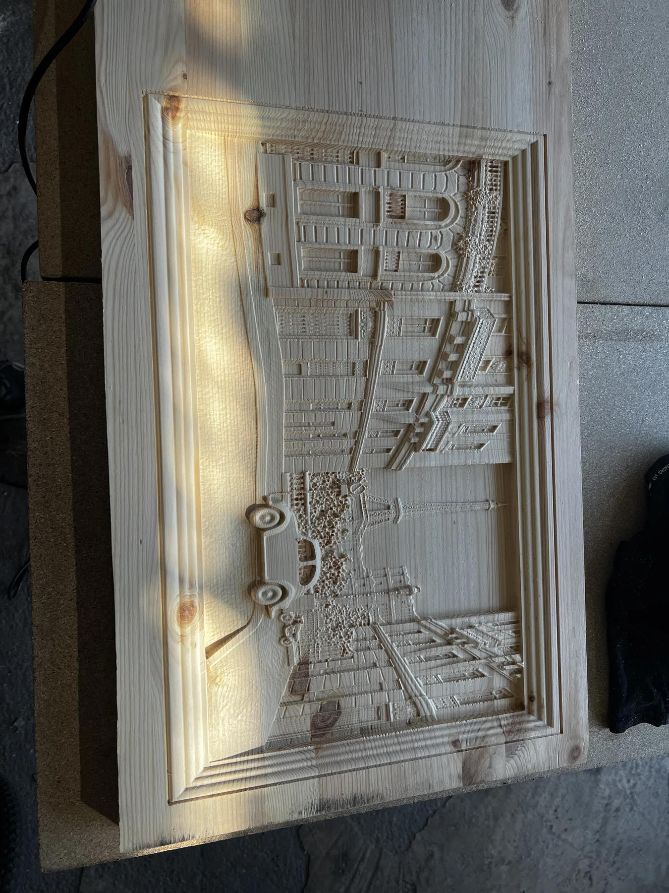GoodSaw 3D CNC wood carving detail