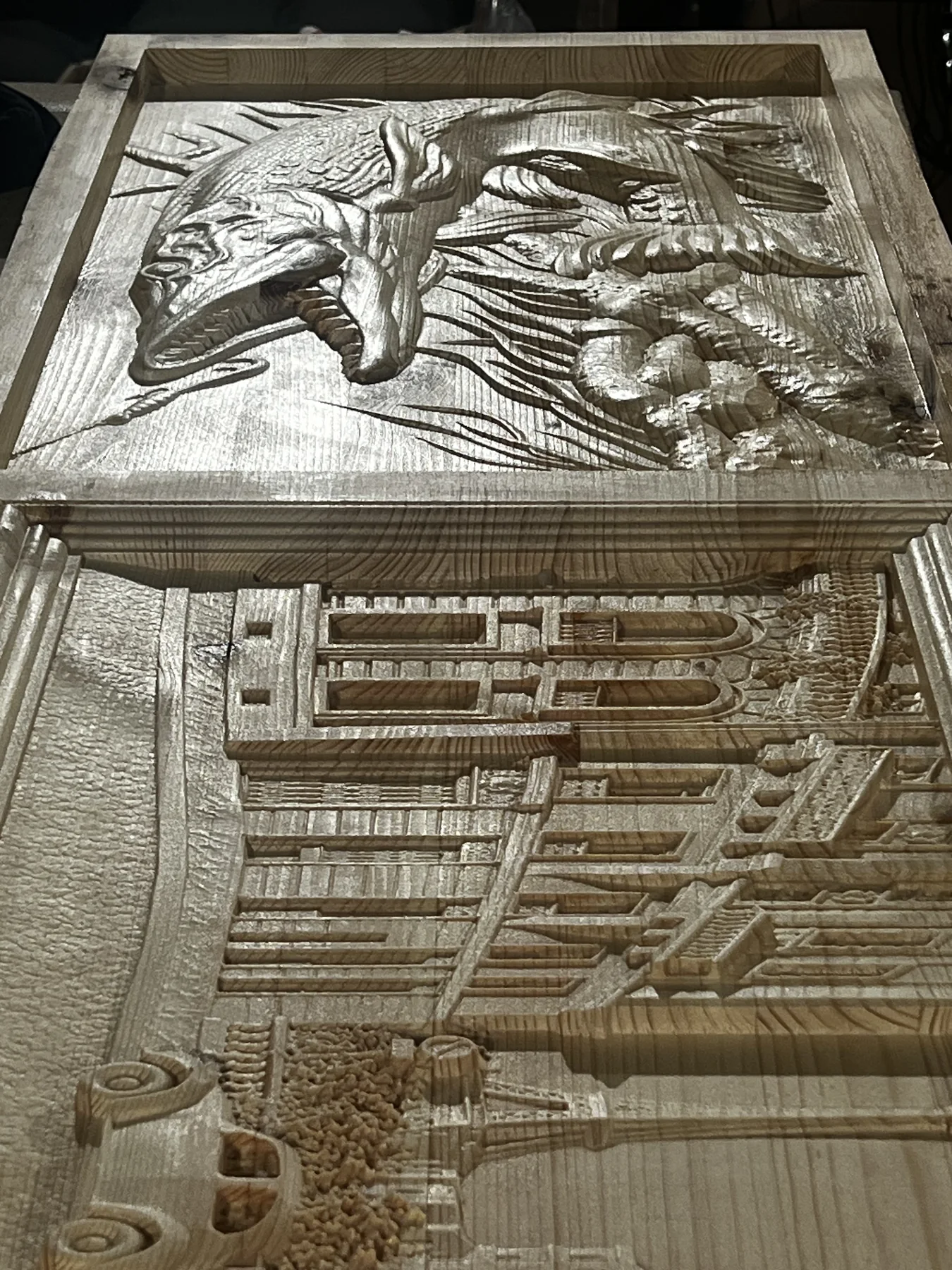 GoodSaw 3D CNC wood carving detail